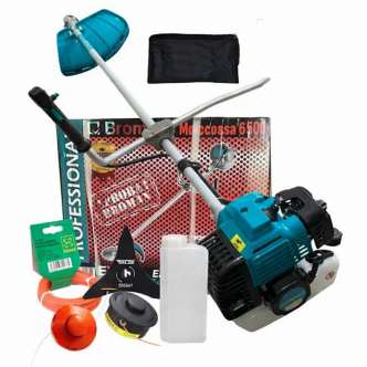 Motocoasa Broman Profesional 6000+, 5200 CC, 2,3 CP, 6000 RPM, cu 7 accesorii incluse